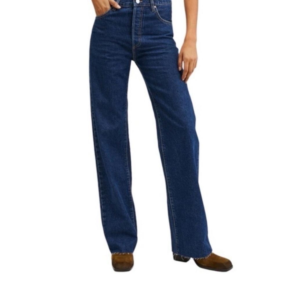 Mango Nora High Waist Wide Leg Jeans - Picture 2 of 8